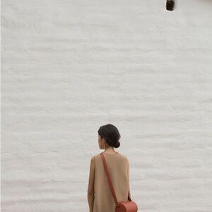 Building Block Cylinder Sling Crossbody Bag